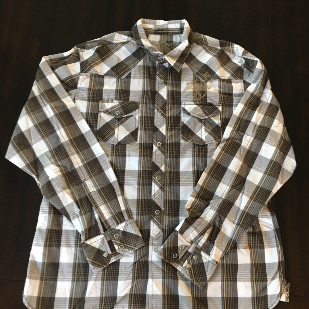 Guess men’s plaid shirt